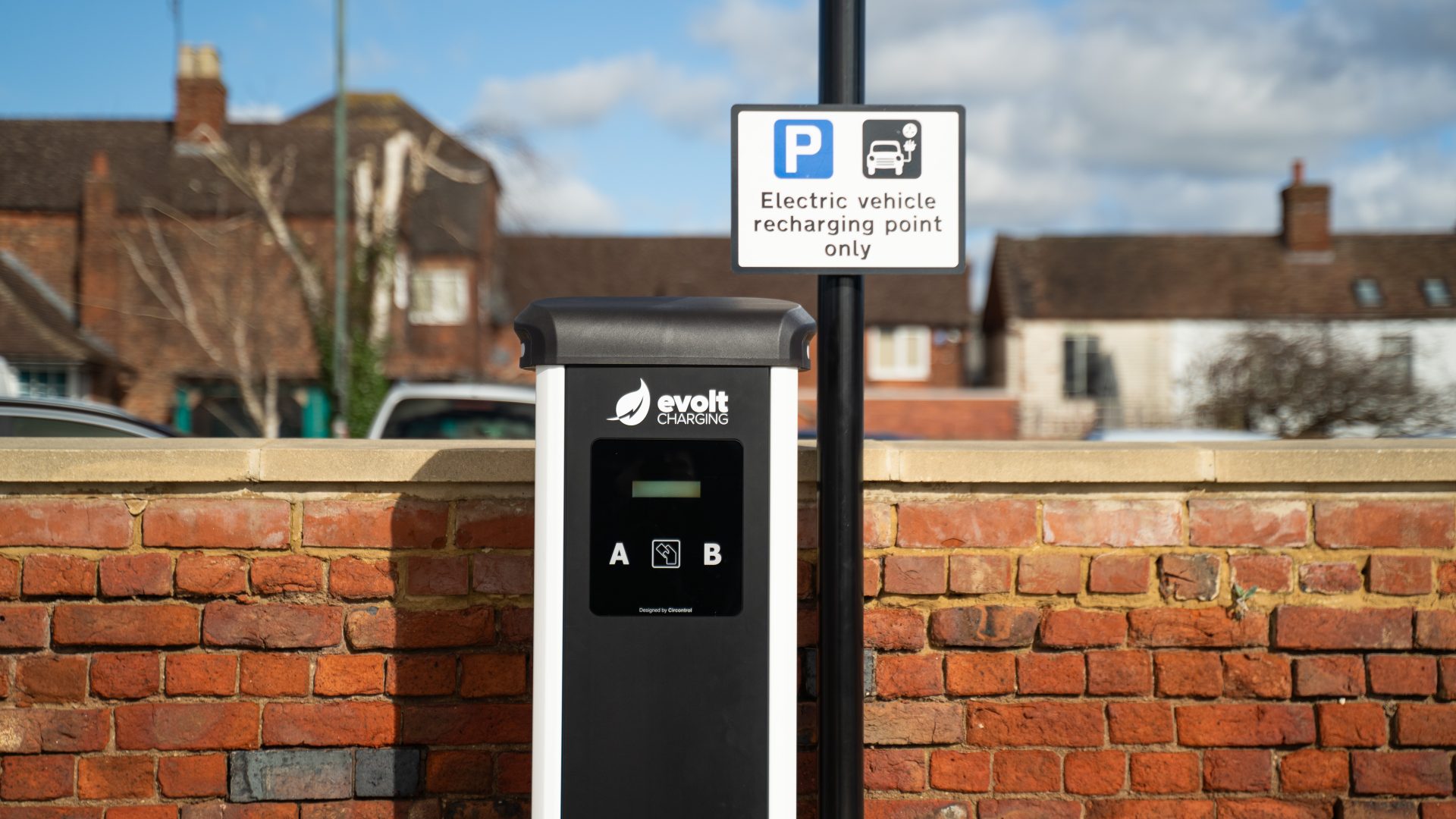 Electric vehicle charger at Spring Gardens Car Park