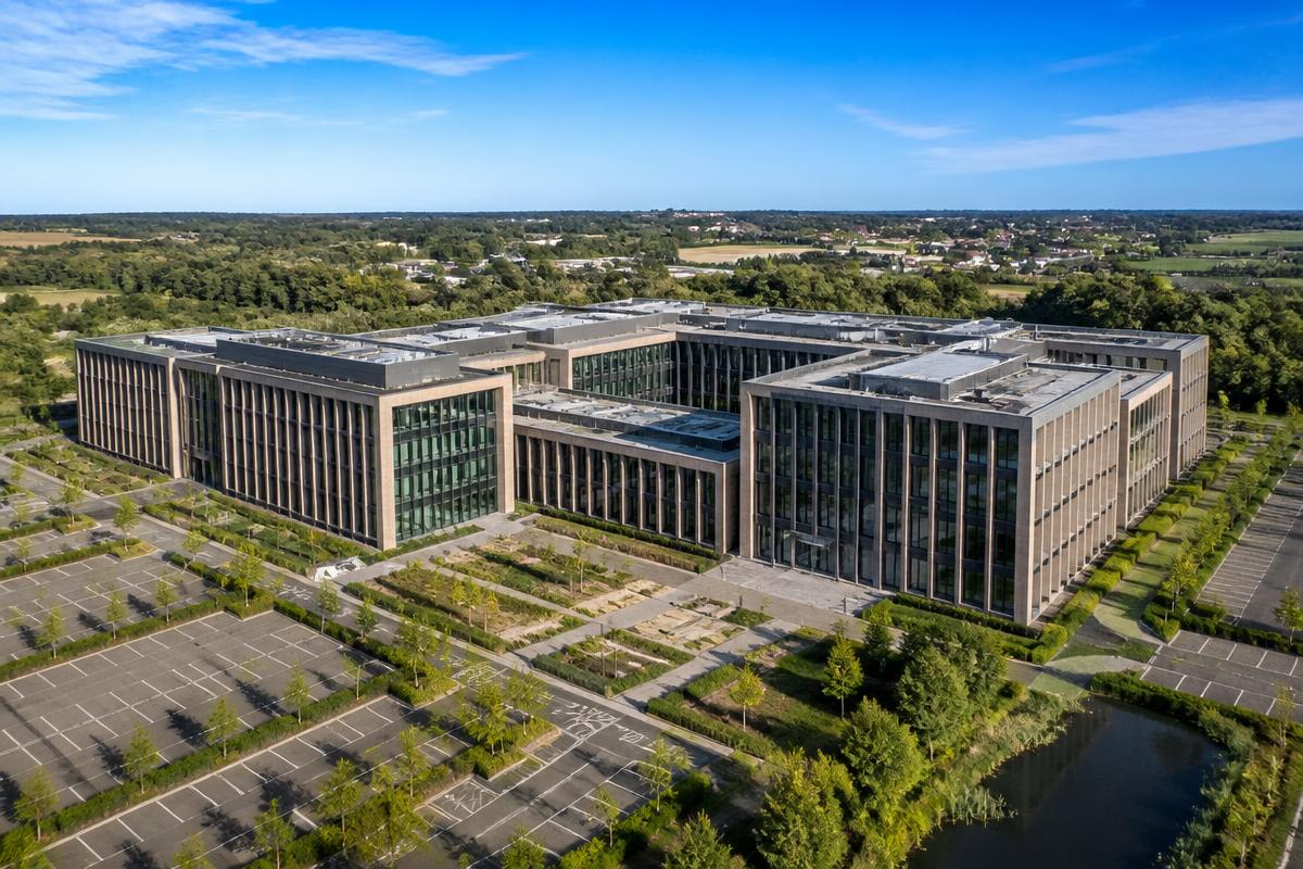 Completed commercial building development